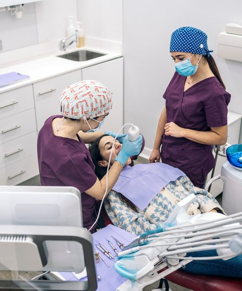 Young Woman in Dental Clinic